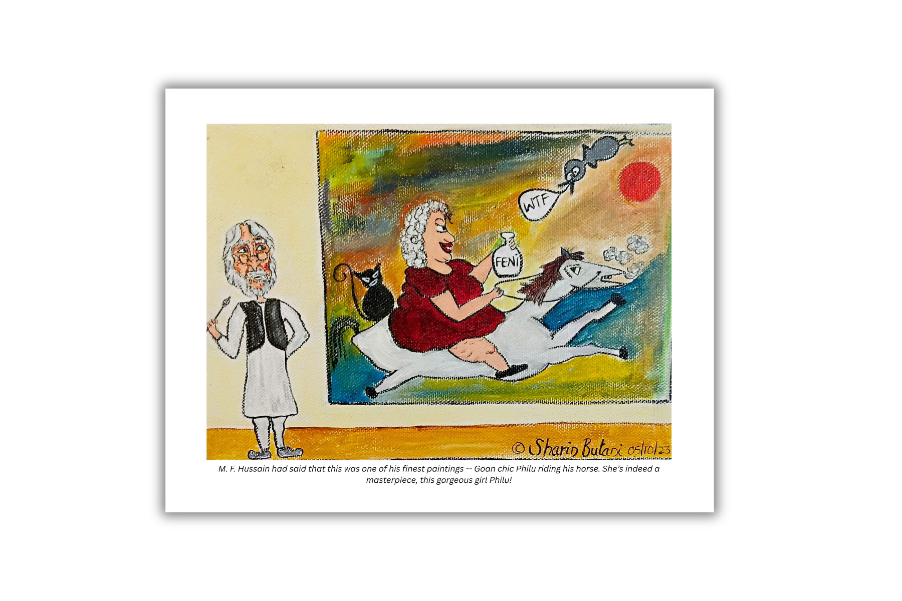 Hussain's Masterpiece – Fine Art Print