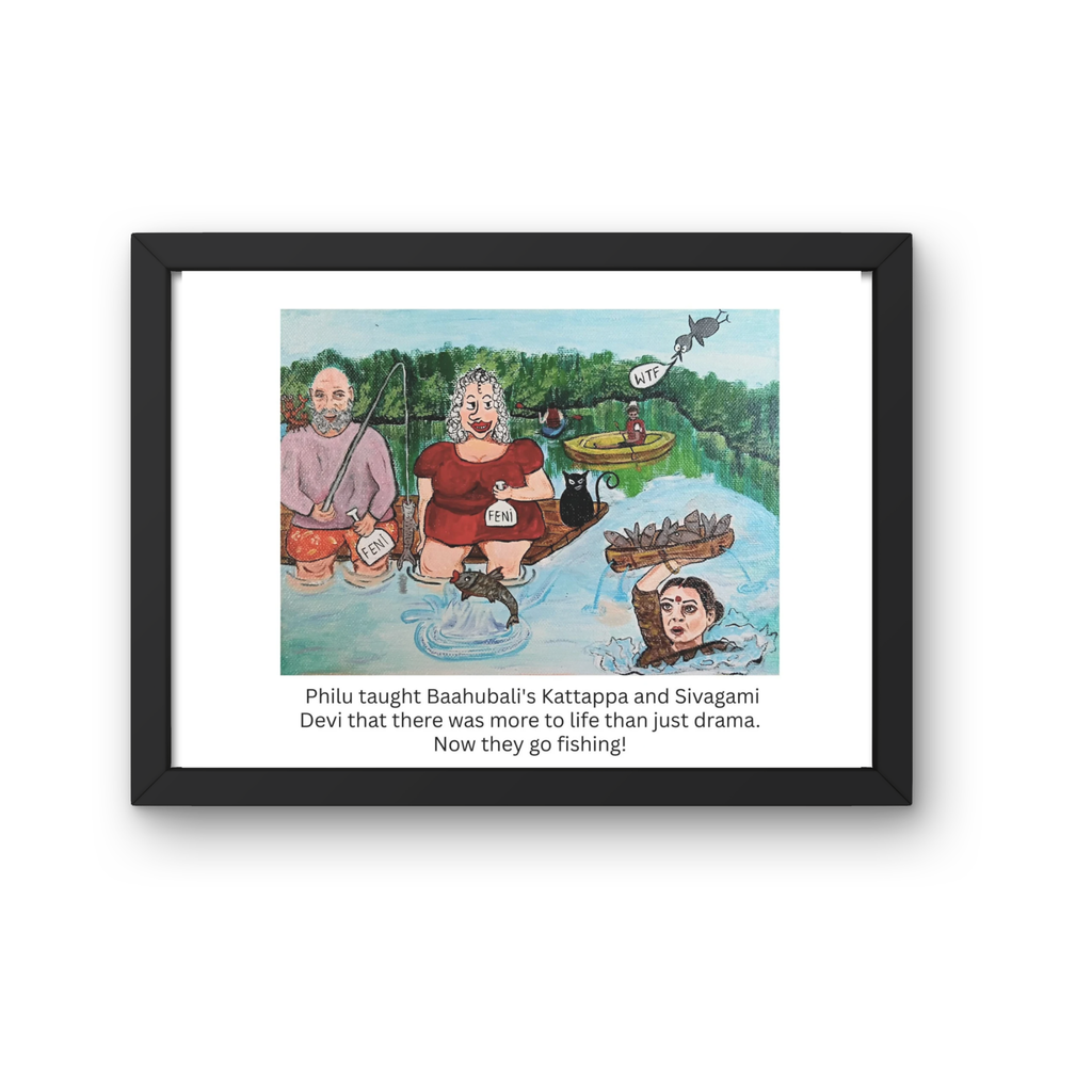 Philu Rewrites Baahubali – Fine Art Print