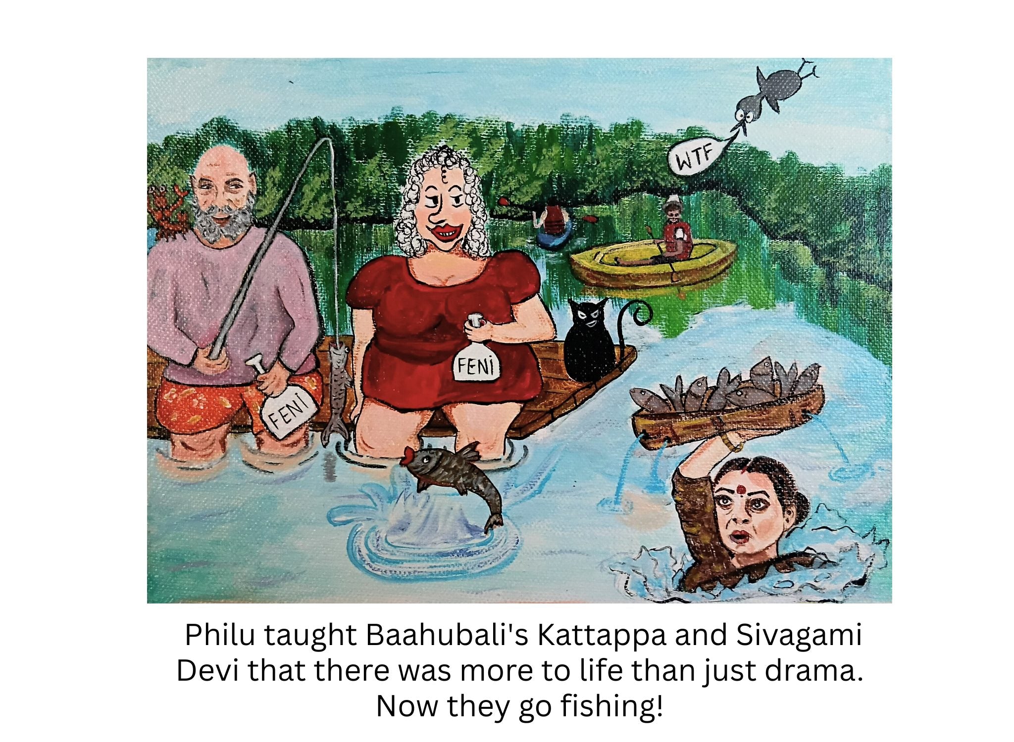 Philu Rewrites Baahubali – Fine Art Print