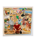 Mapusa Friday Market – Philu's Famous Sausages | Original 9"x8" Painting on Wood