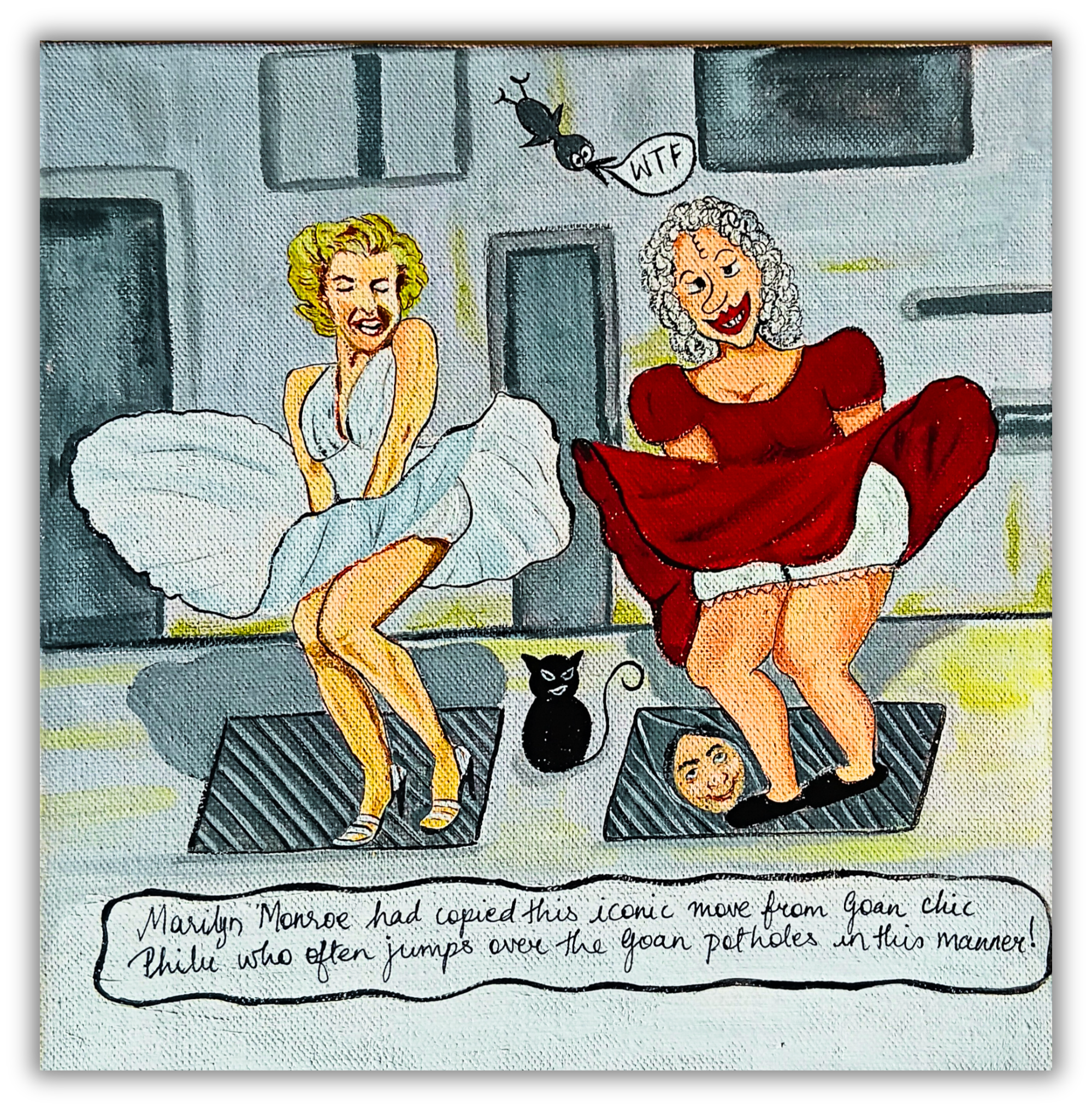 Marilyn Monroe Copies Philu – Original Acrylic Painting