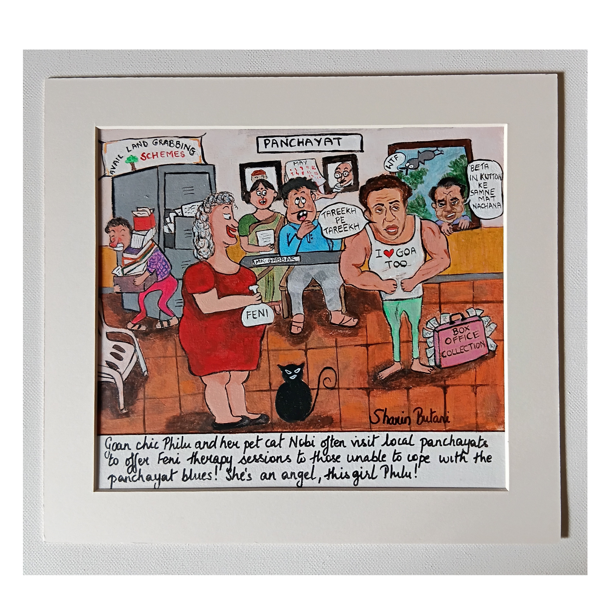 Panchayat Blues! – Original Acrylic Painting