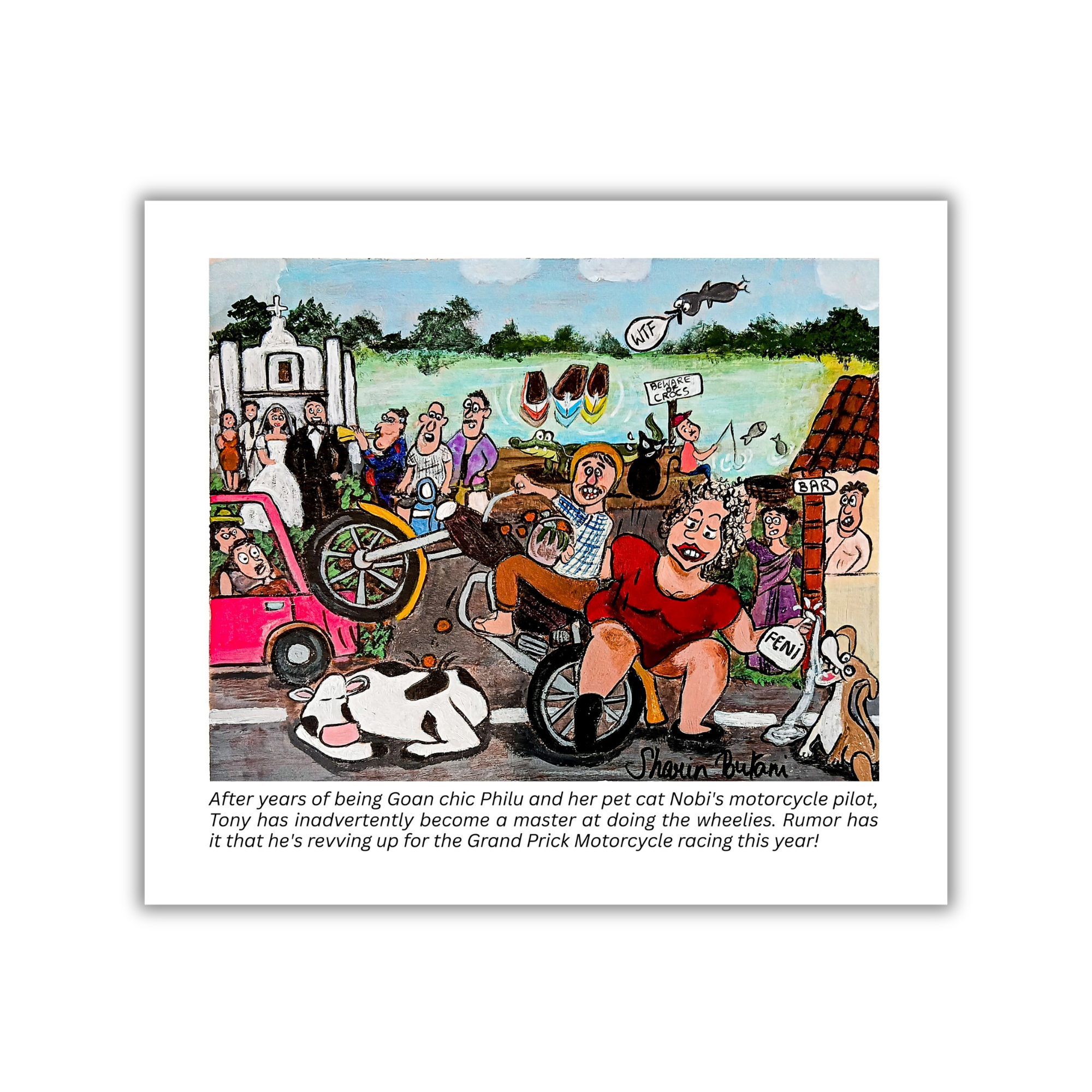 Wheelies with Philu – Fine Art Print