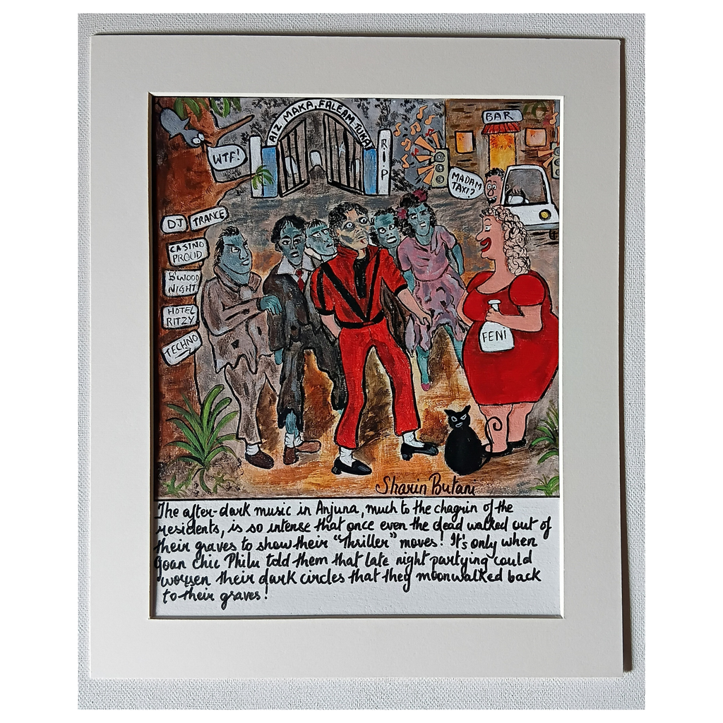 Thriller in Anjuna – Original Acrylic Painting
