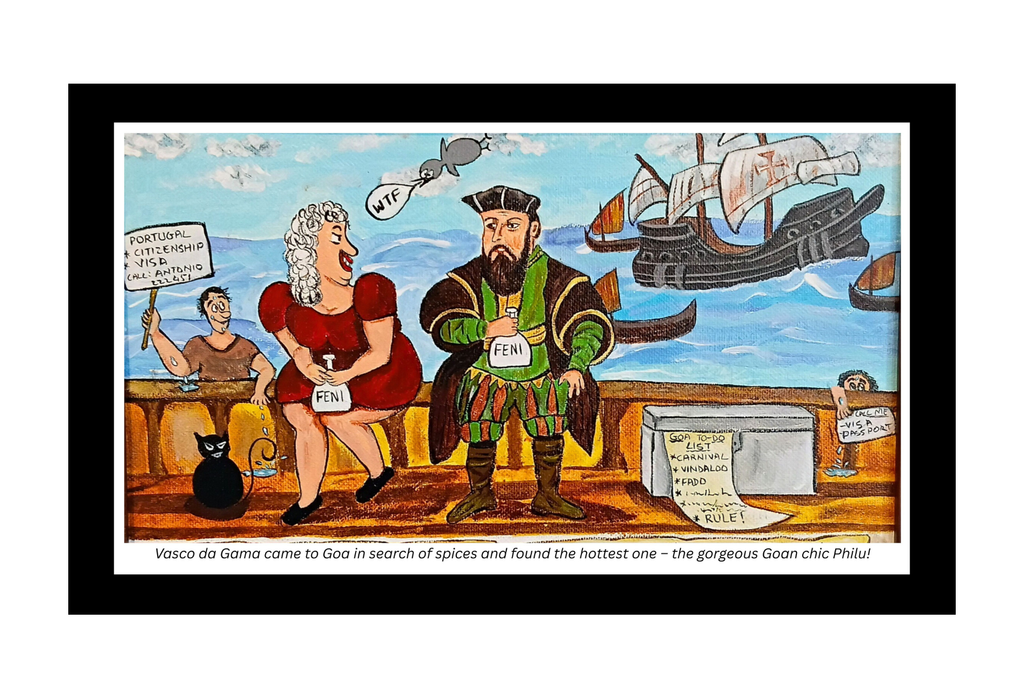 Vasco da Gama and Philu! Fine art print